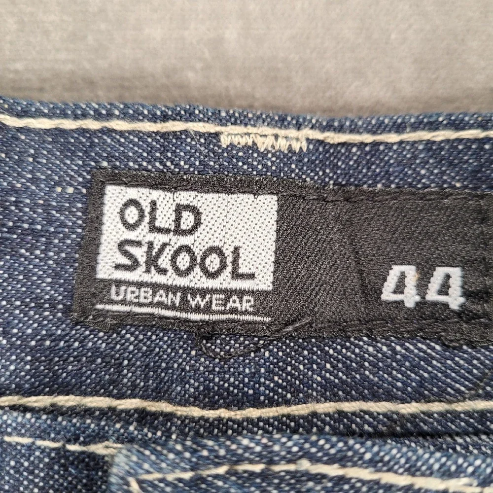 Old‎ Skool Vintage Jeans Denim Blue Baggy Skater Hip Hop Men's Size 44